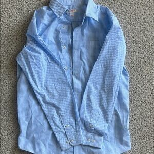 Cat & Jack Blue Micro-Check Dress Shirt